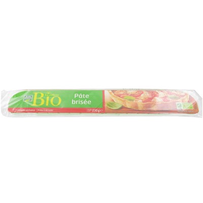 Organic Shortcrust Pastry Ready to Roll Belle France 230g