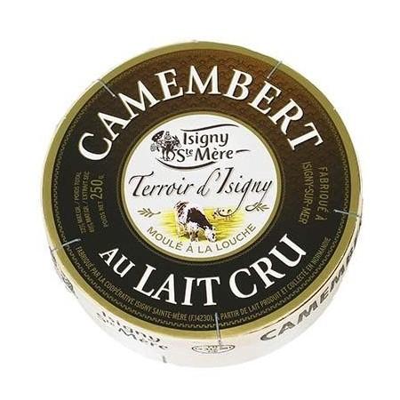 Camembert Terroir d'Isigny raw milk 250g - 22% fat/total weight 45% fat/dry extract - cow's milk