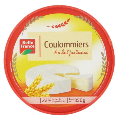 COULOMMIERS LAIT PASTEURISE BF BOITE 350 G