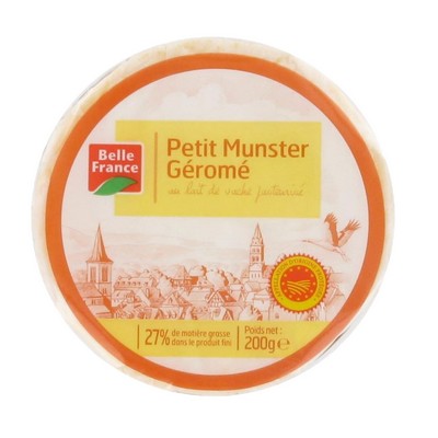 PETIT MUNSTER GEROME LAIT VACHE PAST AOP BF 200 G 