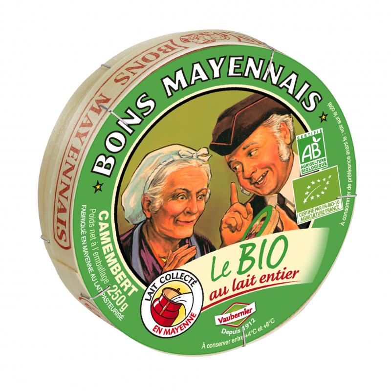 Les Bons Mayennais Organic Camembert 250g