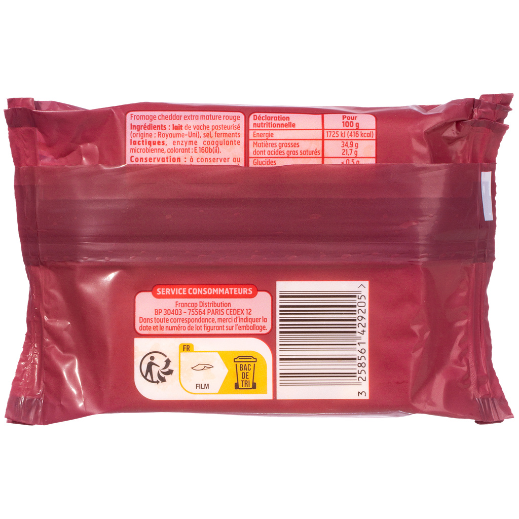 CHEDDAR EXTRA MATURE BF FILM 200 G 