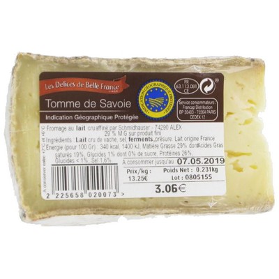 TOMME DE SAVOIE LAIT CRU IGP DBF FILM PDS VARIABLE