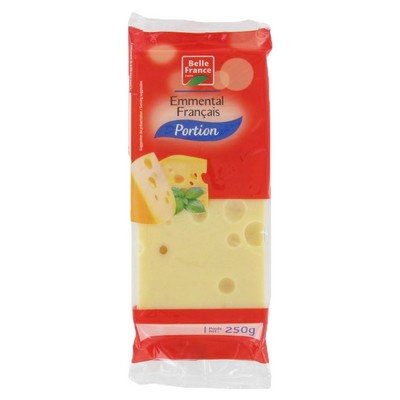 French Emmental Cheese Portion Belle France 250g