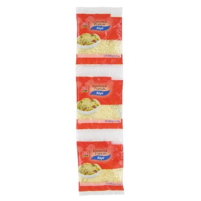 French Grated Emmental Belle France 3 x 70g Sachets
