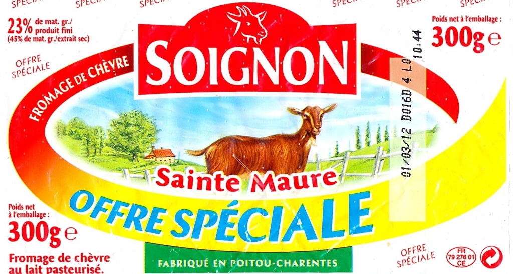 Sainte Maure Goat Cheese 300g Soignon