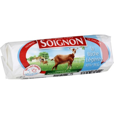 Light Goat Cheese Log 180g Soignon (13% fat)