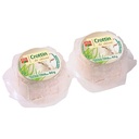 Belle France Goat Cheese Crottin 2 x 60g Plastic Shell