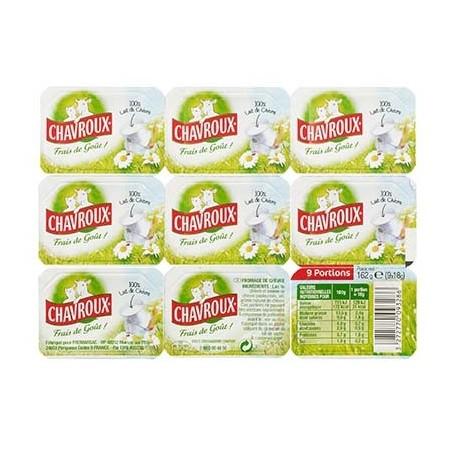 CHAVROUX NATURAL 9 PORTIONS 162G