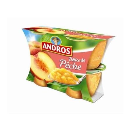 Andros Dessert fruitier avec morceaux abricot 4x100g