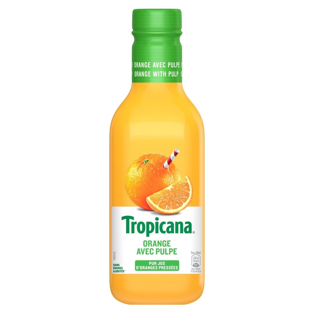PET 90CL ORANG.PULP TROP.
