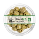 Atelier Blini - Olives vertes dénoyautées au basilic Bio 150g