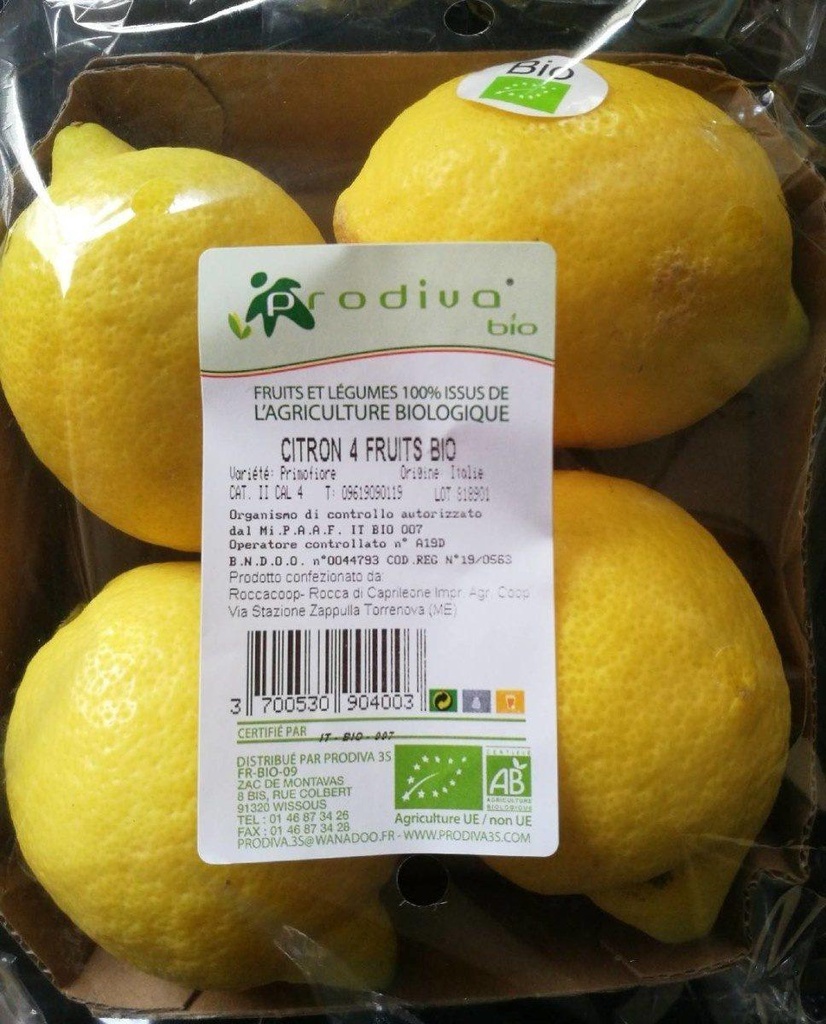Organic Lemon Net 500g Ital