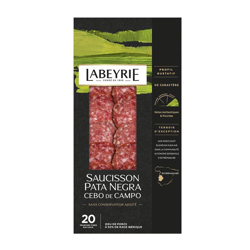 Pata Negra Cebo de Campo Dry Sausage 60g, about 20 thin slices, Labeyrie
