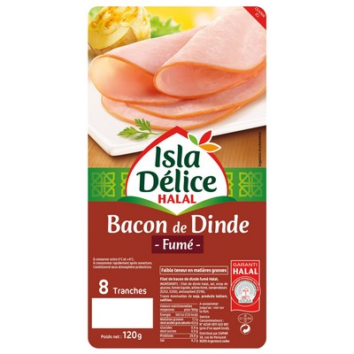 ID BACON DE DINDE GOUT FUME 8TR 120G