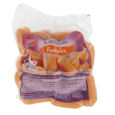 MINI SAUCISSES COCKTAIL QS BF SACHET 200 G 