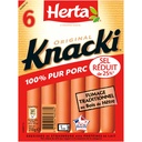HERTA KNACKI 100% Pork Sausages No Added Nitrite x6 - 210g
