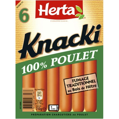 KNACKI POULET X6 210G HER