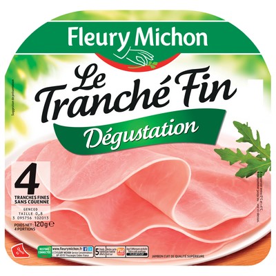 4 tr. Jambon LE TRANCHE FIN Dégustation Conservation Sans Nitrite