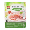 Premium Cooked Ham DD x 4 Thin Slices Belle France Tray 120g