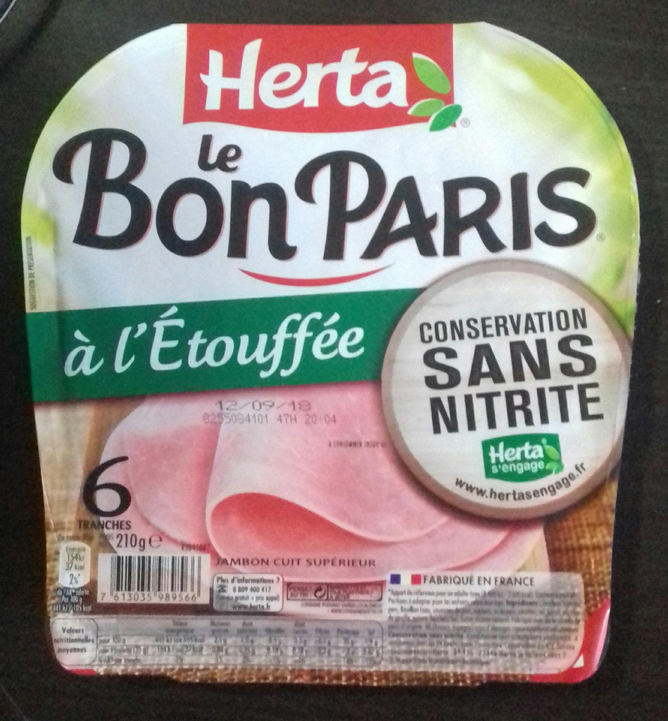 Herta Bon Paris Nitrite-Free Steamed Ham 210g