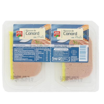 MOUSSE DE CANARD AU PORTO BF BARQUETTE 2 X 50 G