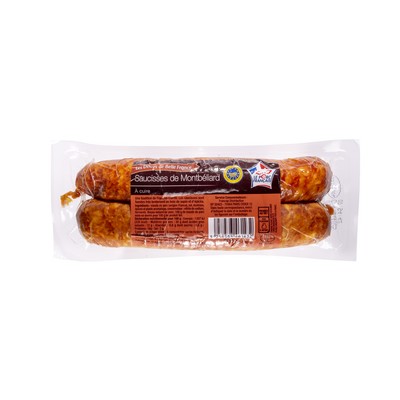 SAUCISSE DE MONTBELIARD IGP X 2 DBF FILM 300 G