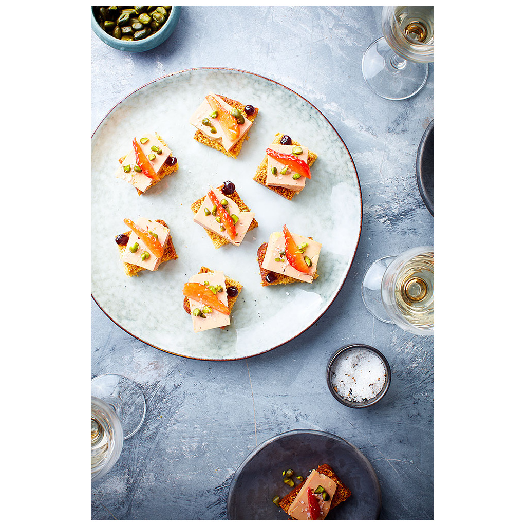 Duck Foie Gras Bloc Appetizer Tray 100g