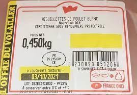 AIGUILLET.POULET BL.450G