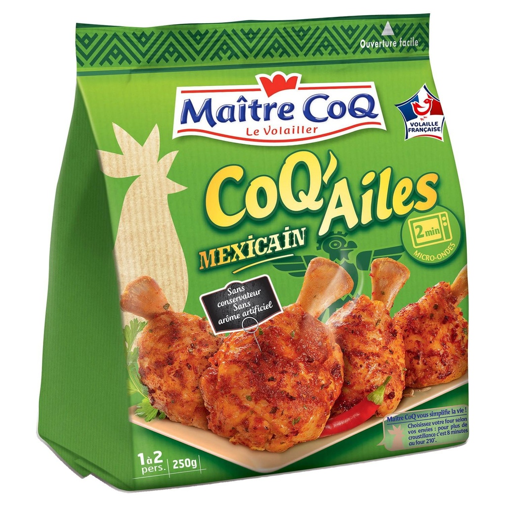 Mexican Chicken Wings 250g Maître Coq