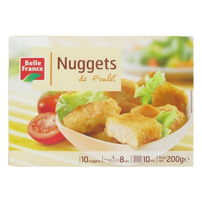 NUGGET DE POULET X 10 BF ETUI 200 G