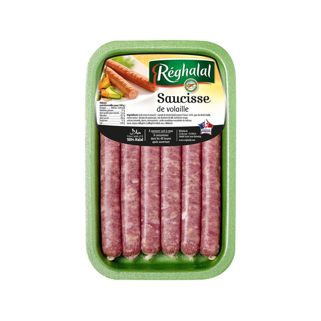 POULTRY SAUSSAGE.X6 HALAL	