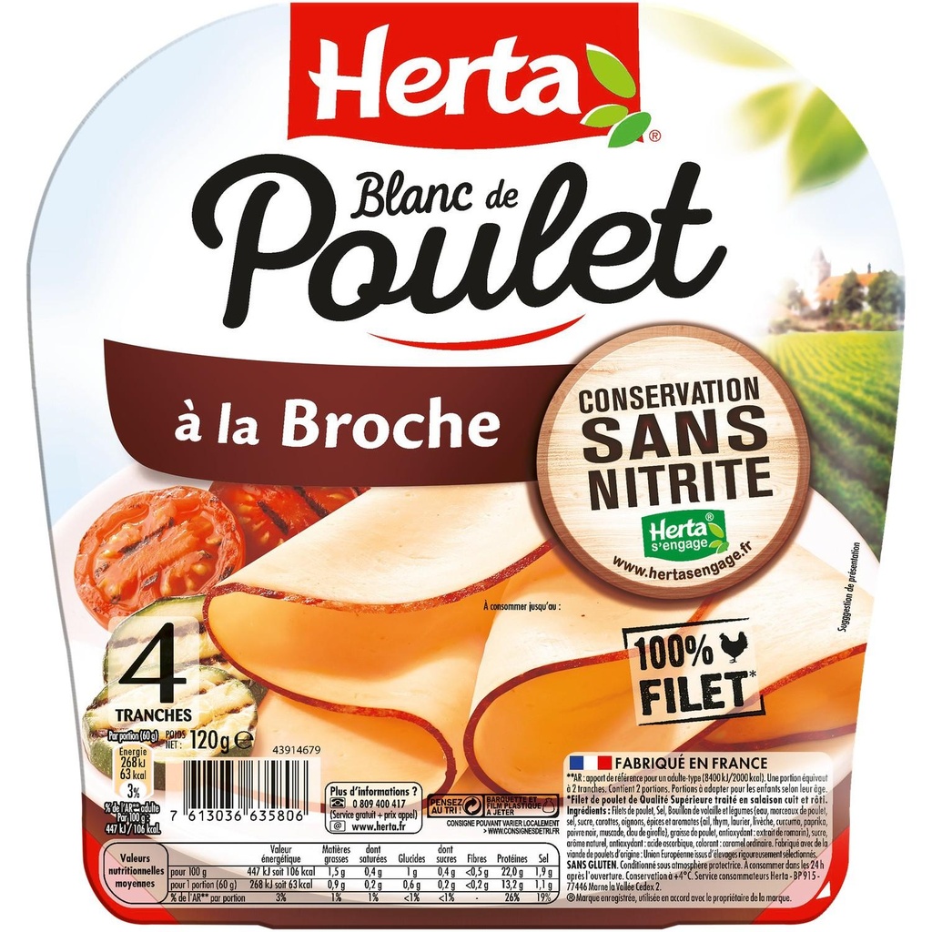 BLANC POULET CSN 4T.HERTA