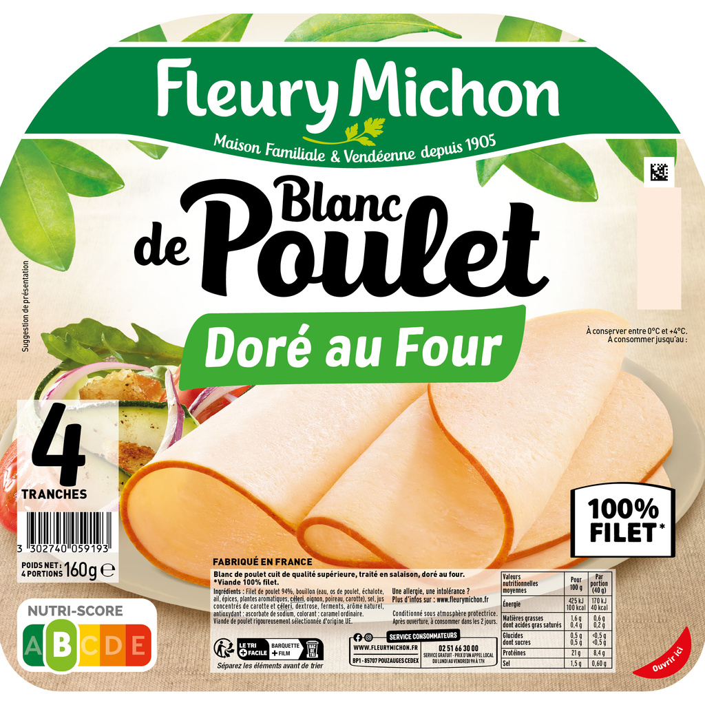 4 tr. Blanc de POULET