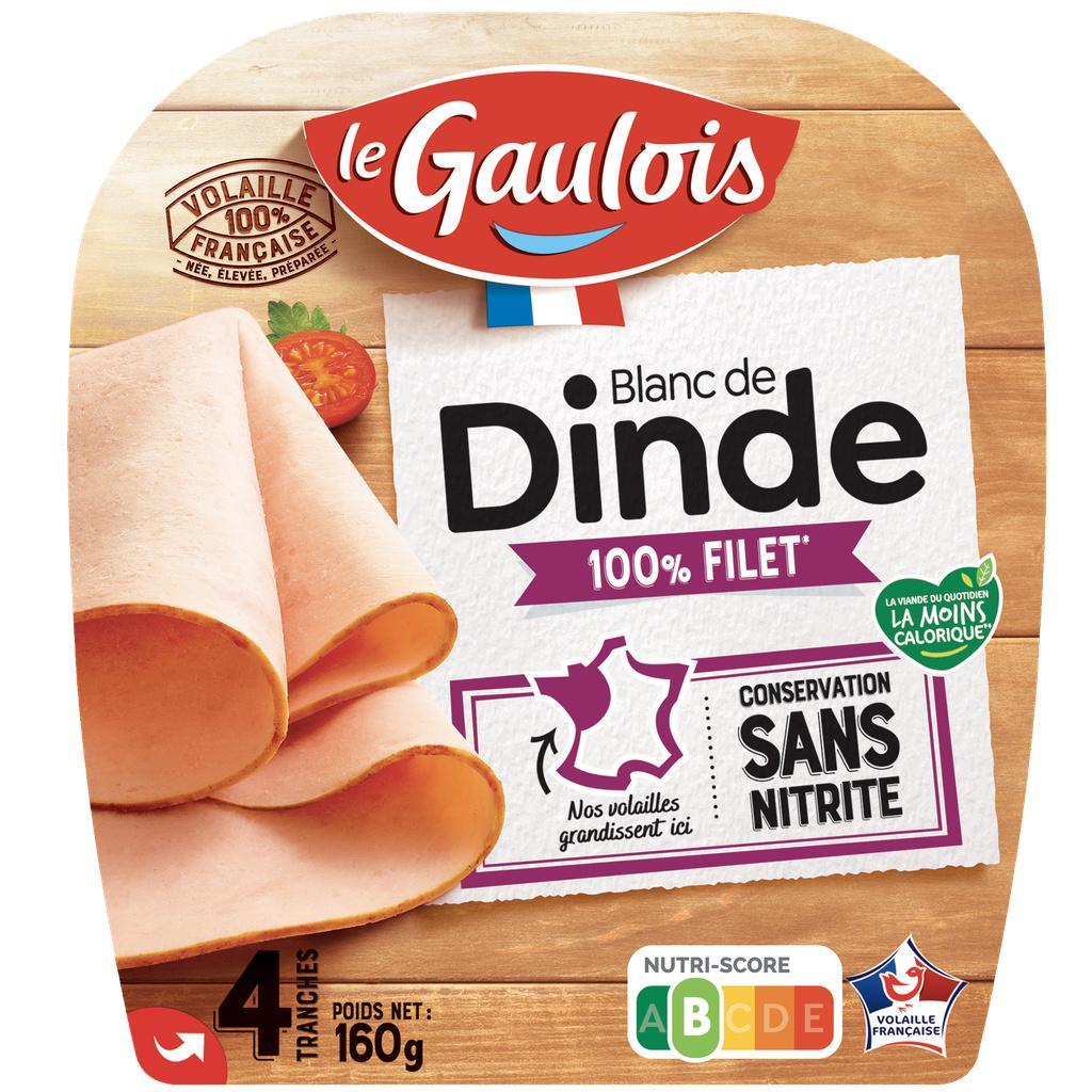 4 Slices Nitrite-Free Turkey Breast in Protective Atmosphere Le Gaulois