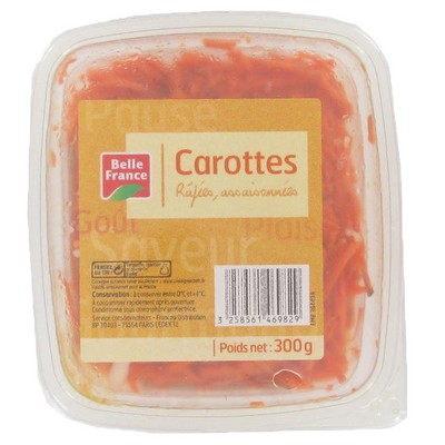 Grated Carrot Belle France Tray 300g