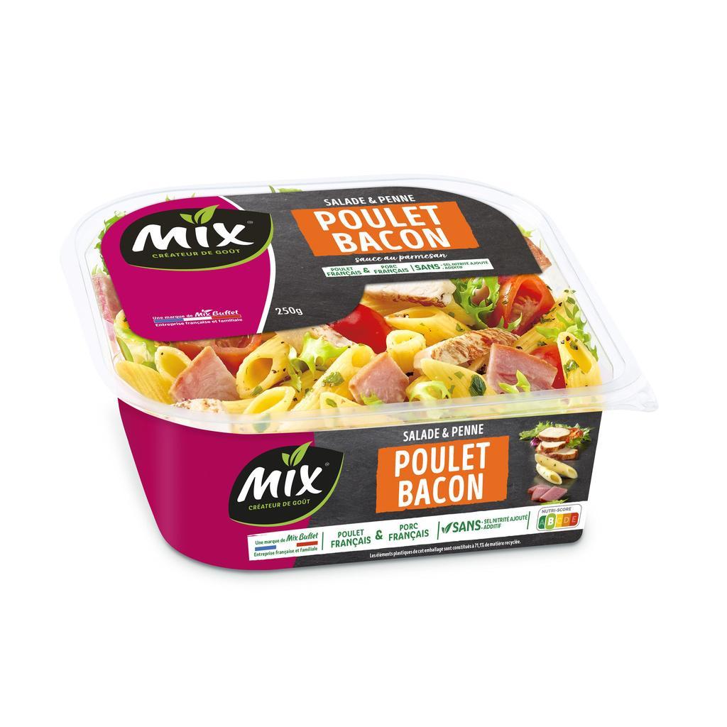 Chicken Bacon Mixed Salad Bowl 250g