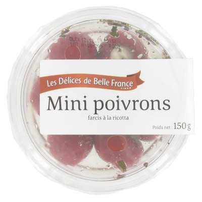 MINI POIVRON FARCI RICOTTA DBF POT 150 G
