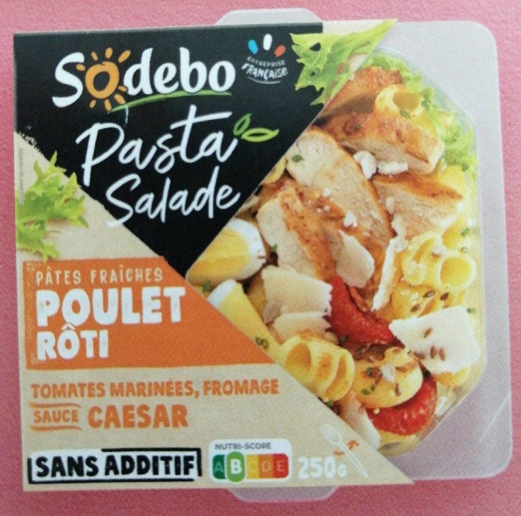 Sodebo Chicken Caesar Pasta Salad 250g