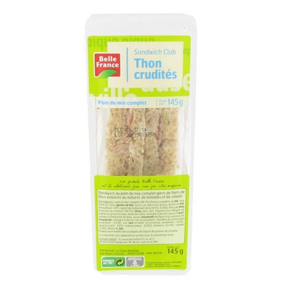 SDW CLUB THON TOMATES BF BARQUETTE 145 G 