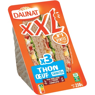 XXL THON ŒUF CRUDITES DAU 230G