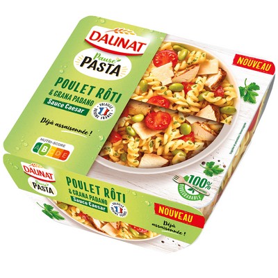 SALADE XXLPOULET RÔTI origine France GRANA PADANO DAUNAT 280G