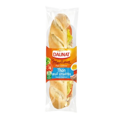 BAGUETTE LE MOELLEUX THON ŒUF CRUDITES DAUNAT 230G