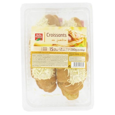 Ham Croissant x2 Belle France Tray 280g
