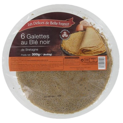 Brittany Buckwheat Galettes x6 300g – Délices de Belle France