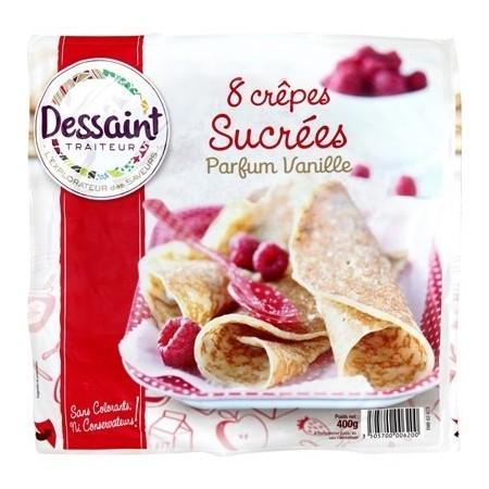 Crêpes sucrées parfum vanille x8 400g