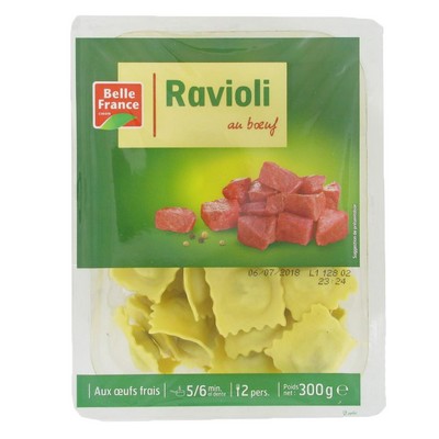 Beef Ravioli Belle France Tray 300g