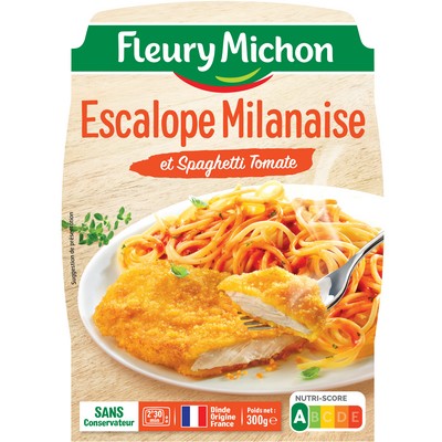 Milanese Escalope with Spaghetti in Tomato Sauce