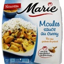 Moules sauce curry, Riz aux graines de pavot, crème fraîche et épices douces 300g MARIE						
