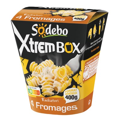 SODEBO XtremBox 400g Radiatori 4 Cheeses